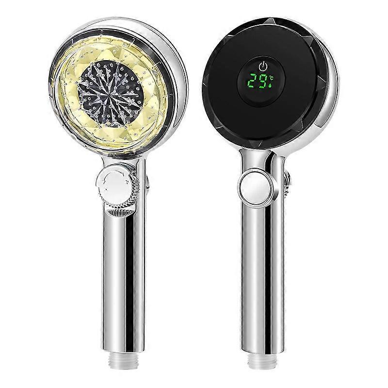 New Arrival Temperature Digital Display LED Shower Head High Pressure Handheld Pressurized Adjustable Water Saving Showerhead