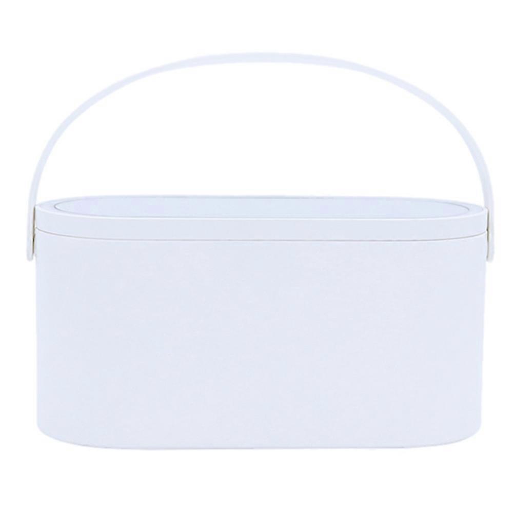 1pc Multipurpose Portable Makeup Cosmetics Storage Case with LED Light Mirror
