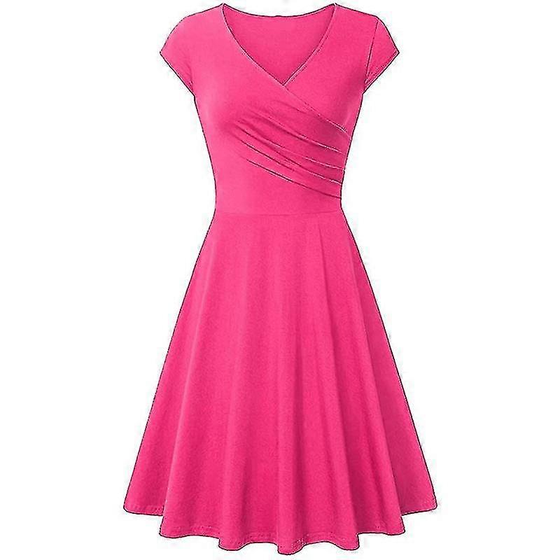 Naisten lyhythihainen wrap-mekko