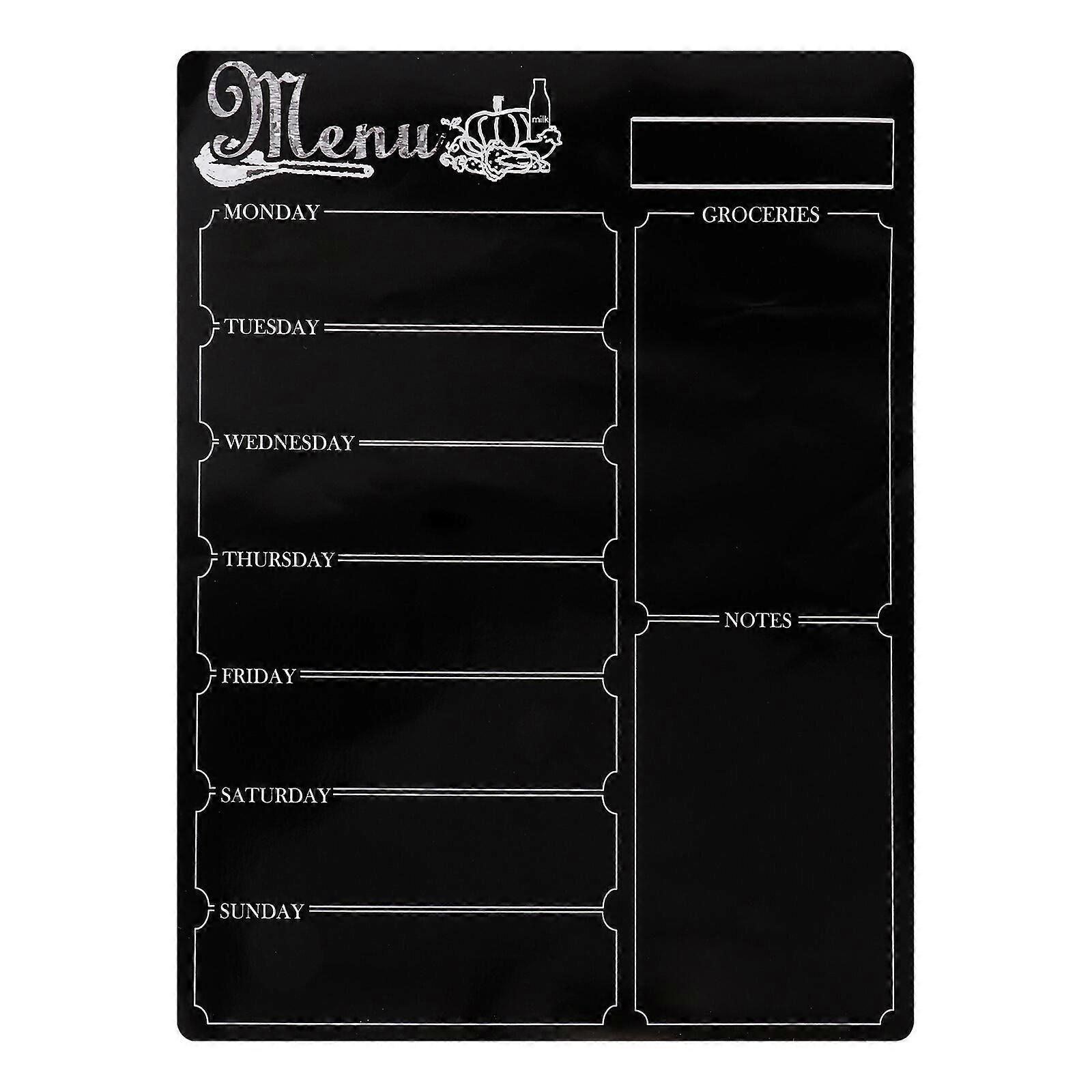 Weekly Meal Planning Calendar Grocery Shopping List Magnet Pad for Fridge