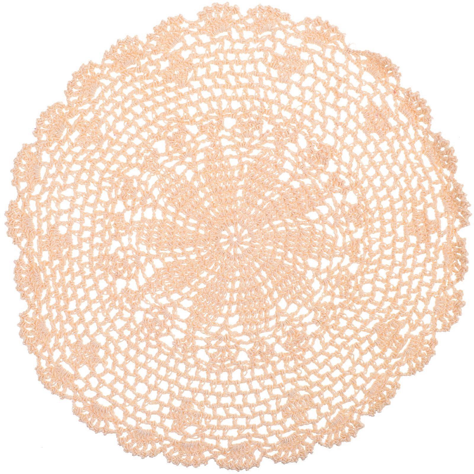 Lace Table Place Mat European Style Cup Mat Decorative Table Mat Retro Style Dinner Mat