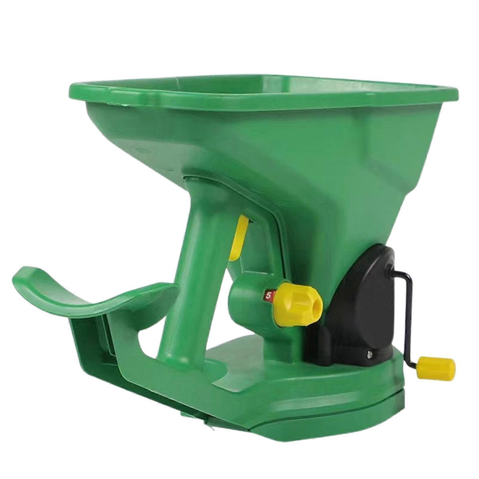 Handheld Planter 1.5L 5 Gear Portable Gardening Spreader Easy to Use Energy-saving Seeder Walk-free Large Capacity Planter for Garden Lawn Farm Jikaix