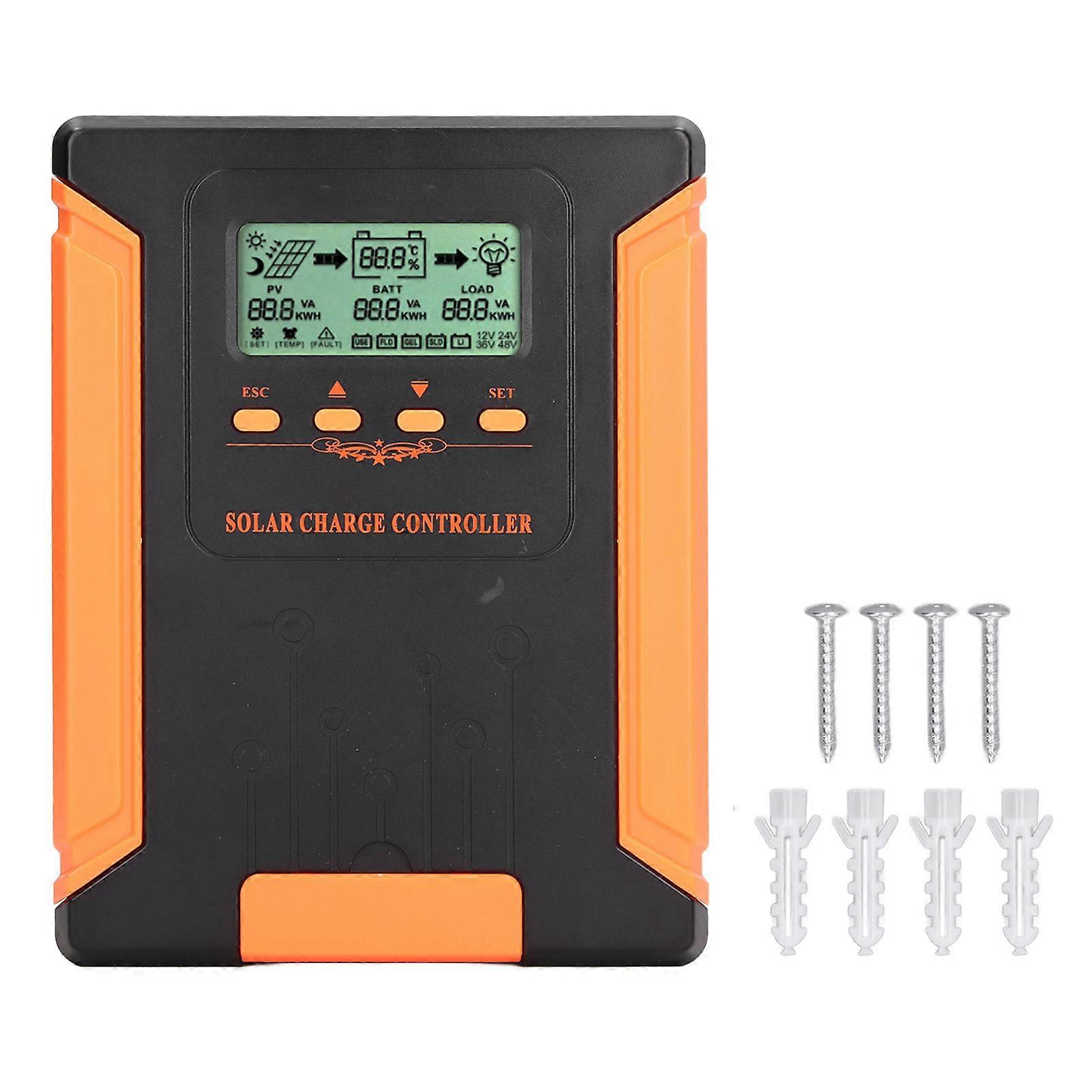 Solar Charge Controller 180V Input LCD Display MPPT Intelligent Solar Regulator 12V 24V 36V 48V Auto