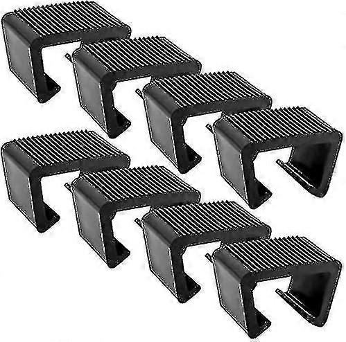 8 יח 'ראטן רהיטים קליפים, פטיו נצרים רהיטים קליפים ריהוט גן 2.56 אינץ 'פלסטיק ראטן קליפסים לכיסא ראטן פלסטיק מהדקים