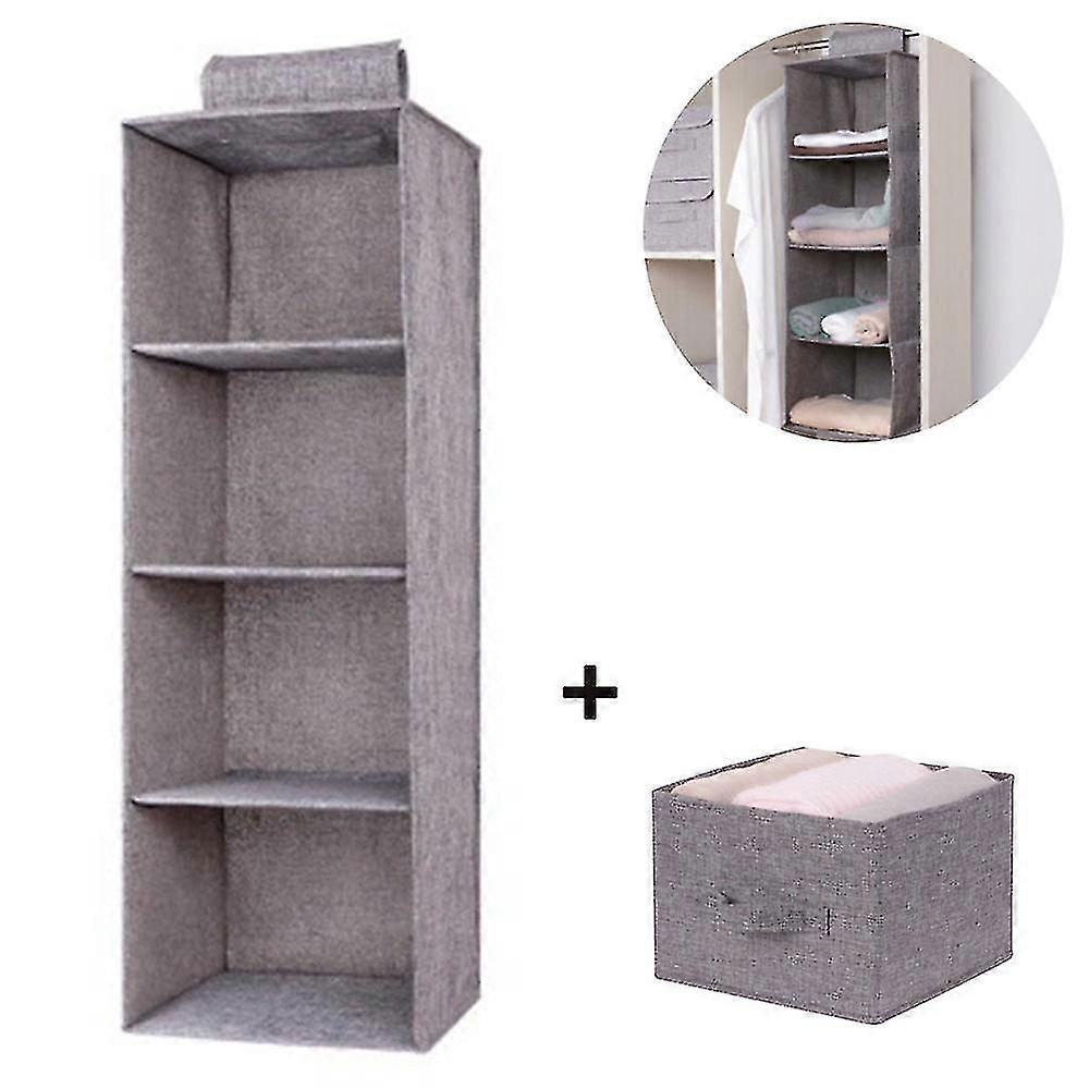 3 Shelves Hanging Closet Izer,1 Underwear/socks Er Divider