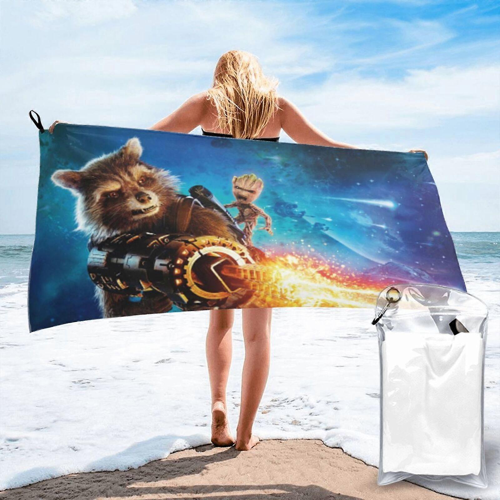 c304I Am Groot Microfiber Beach Prosop Absorbent Quick Dry Lightweight LXMT229