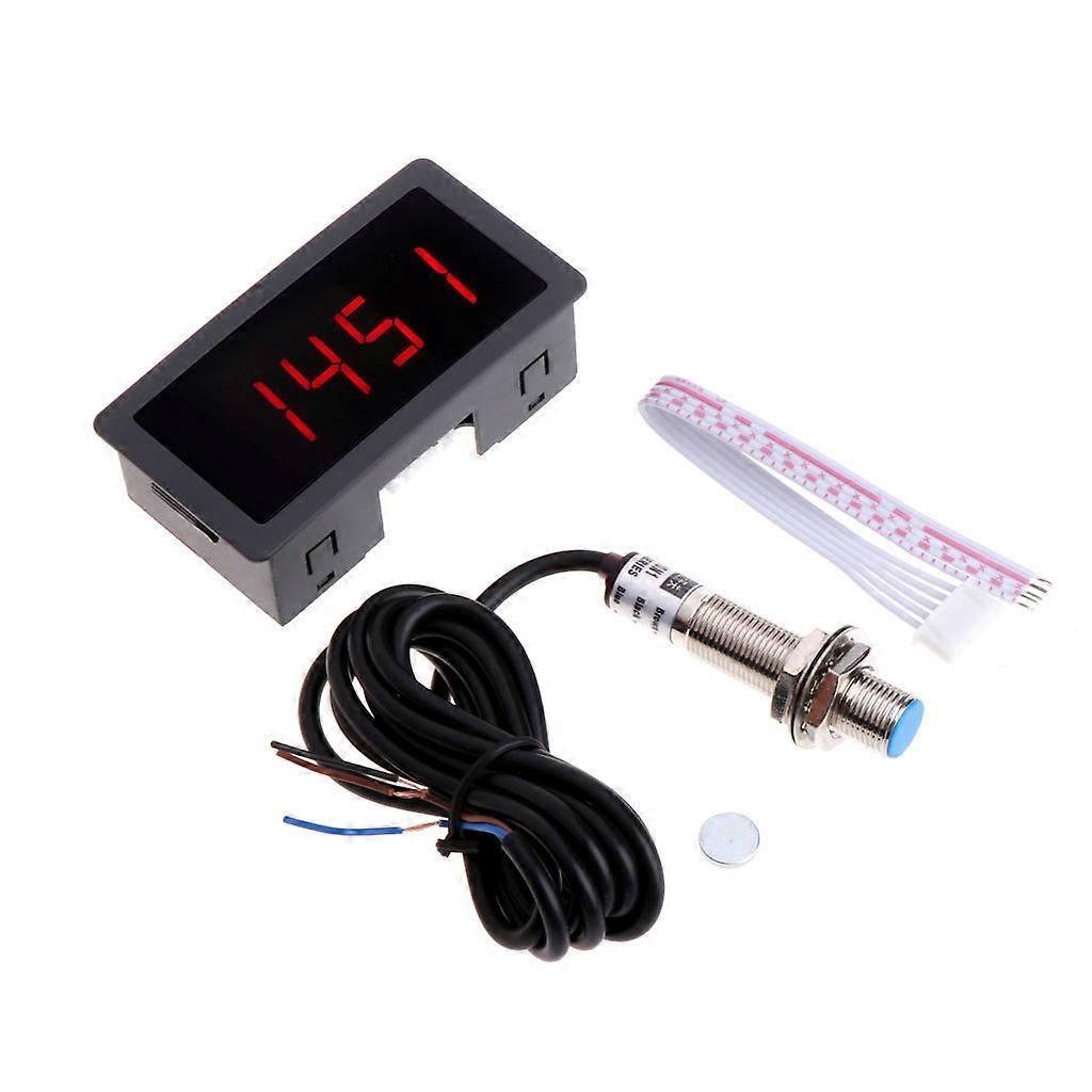 Digital Tachometer RPM- Blue LED Proximity Switch Sensor NPN- Easy to Install