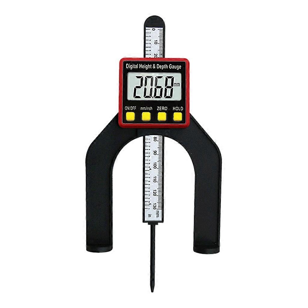 0-80mm Digital Height Gauge Woodworking Depth Gauge Data Hold MM/Inch Switch