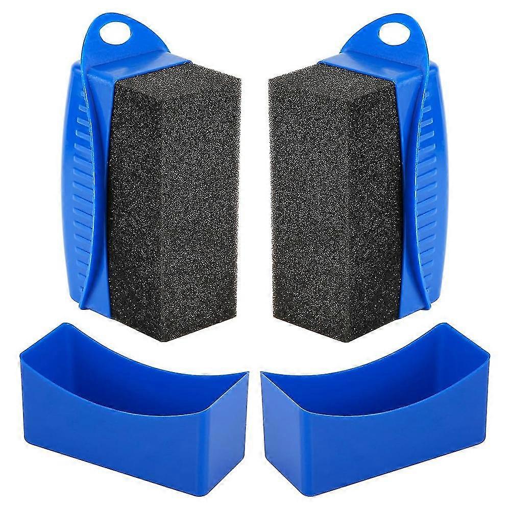 Tire Shine Applicator, Tire Dressing Applicator Pad, Tire Sponge Applicator Curved Tire Detail Sponge With Handle A