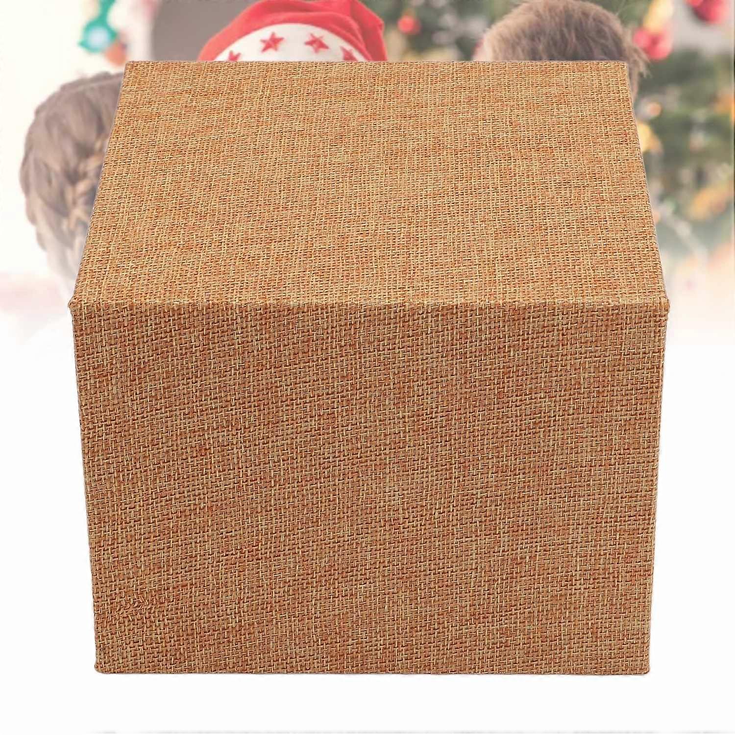 Ball Jointed Doll Head Storage Case Linen Fabric Protective Carrying Box for 1/3 Scale Doll Head Kha