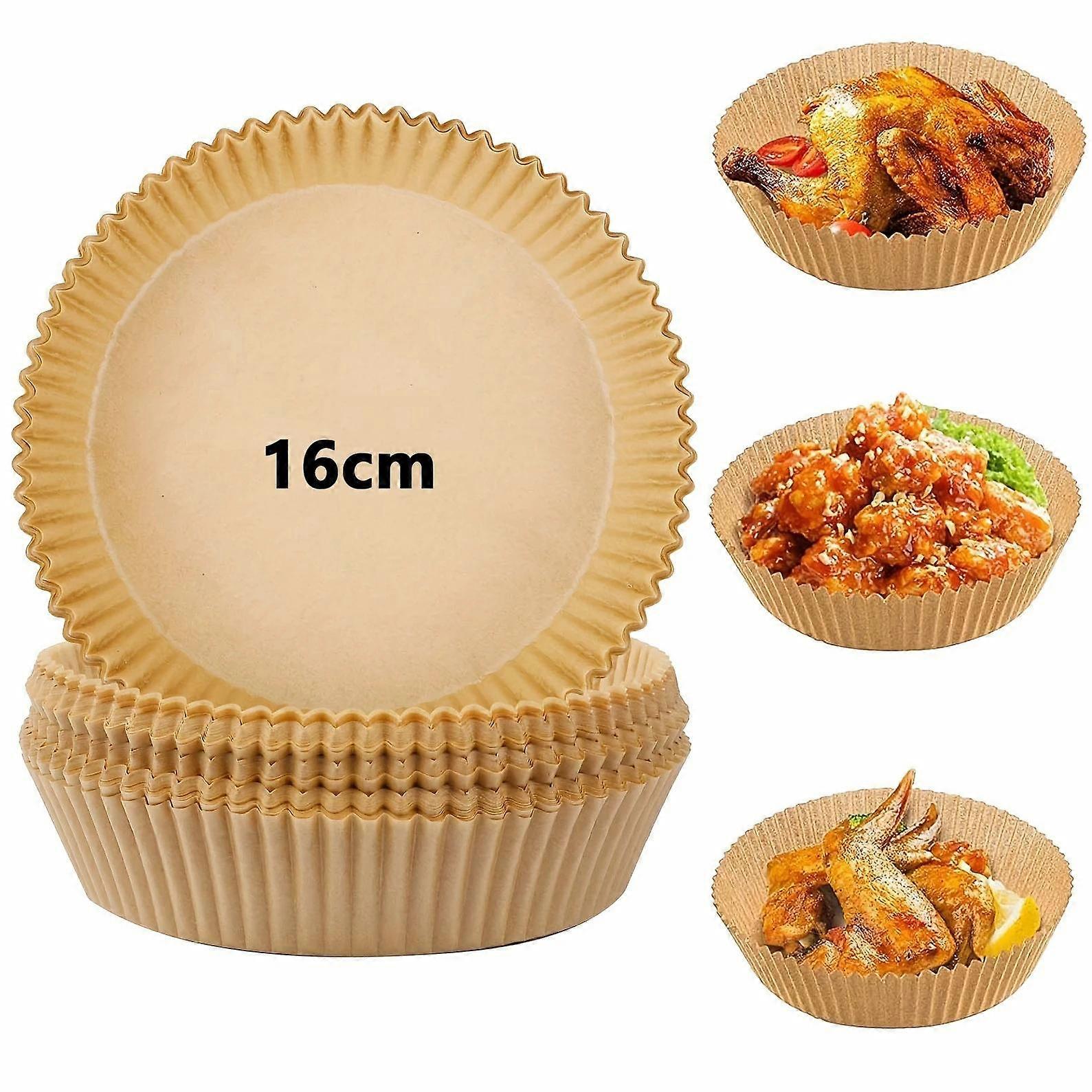 50pcs Disposable Non-Stick Air Fryer Baking Papers, Square and Round Air-Fryer Paper Liners - Kitchen Accessories for Easy Cooking and Cleanup