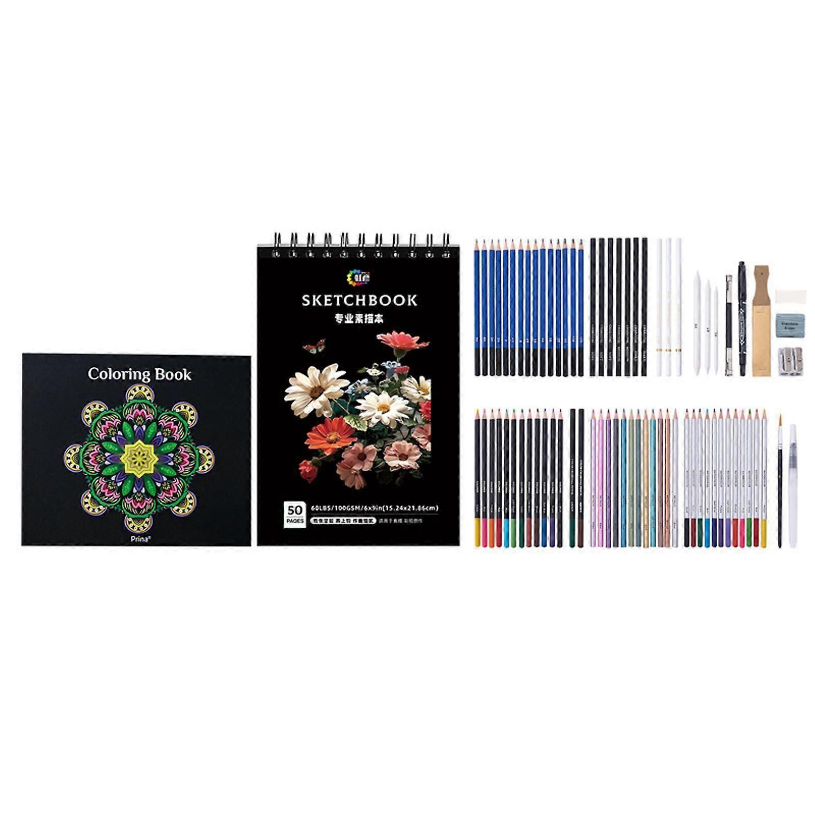 76Pcs Drawing Sketching Pencils Set Artist Drawing Material Kit for Beginner