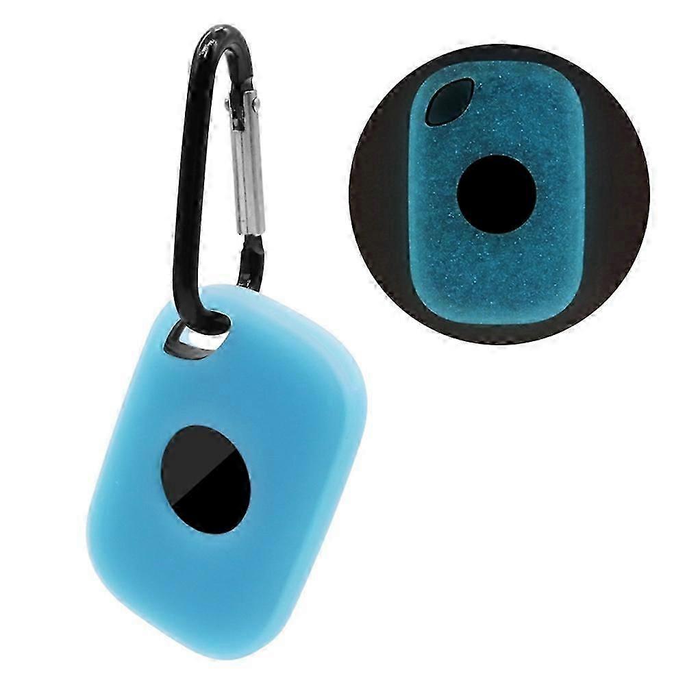 For Tile Pro (2024) Silicone Case Bluetooth Tracker Protective Cover with Hanging Buckle - Green