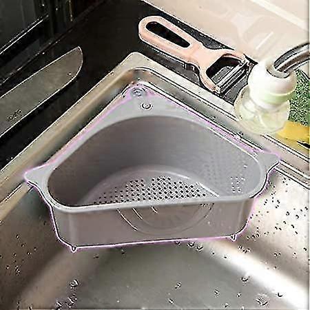 2piece Sink Filter Tray Triangle Storage Rack - Colander Colander Set Collapsible Drainer Over Sink