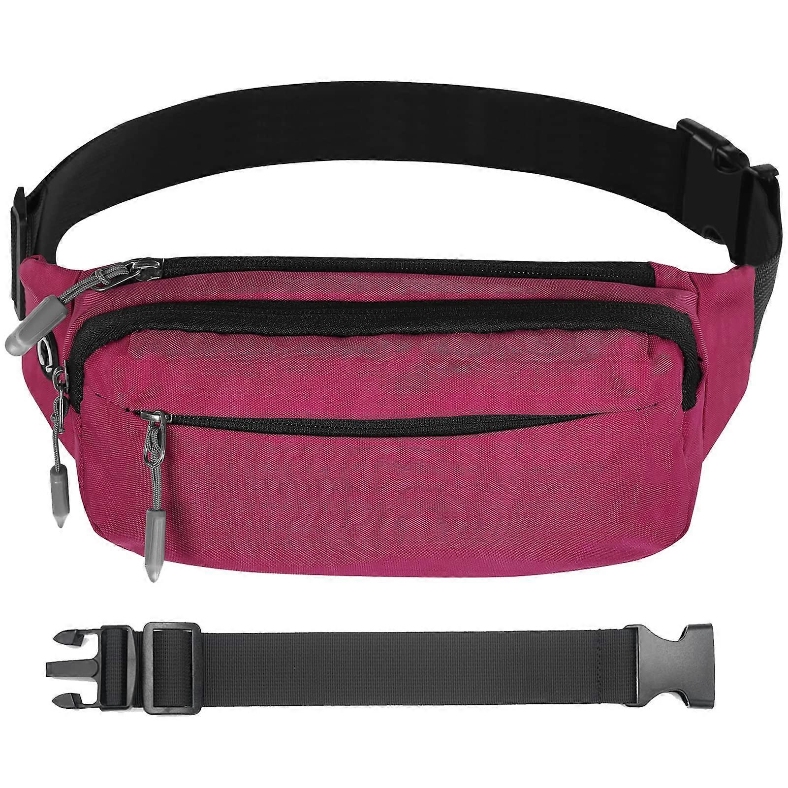 Fanny Pack Waist Bag for Women, Medium Size Expanding Hip Bag with 3 Zipper Pockets, Adjustable Strap and Durable Material