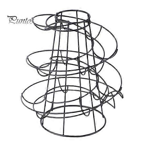 Egg Holder Spiral Storage Rack Rustproof Corrosion Resistant Hollow Bottom Design Egg Storage Shelf Dispenser