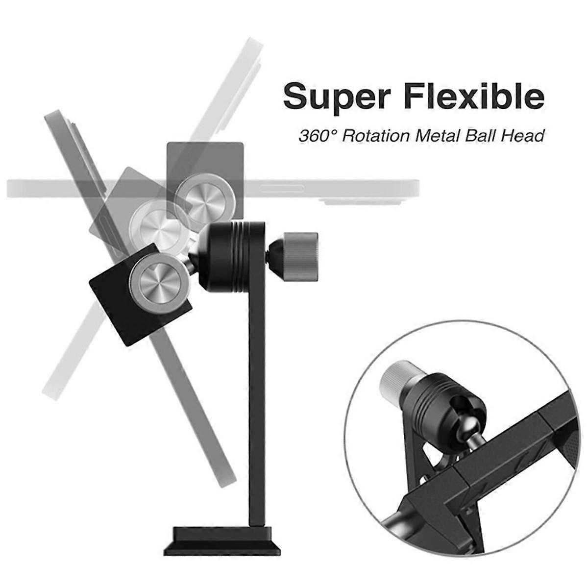 Smart Phone Holder Bracket 360 Rotating Bracket for Smartphone Photography Bird Watching Vlog Self
