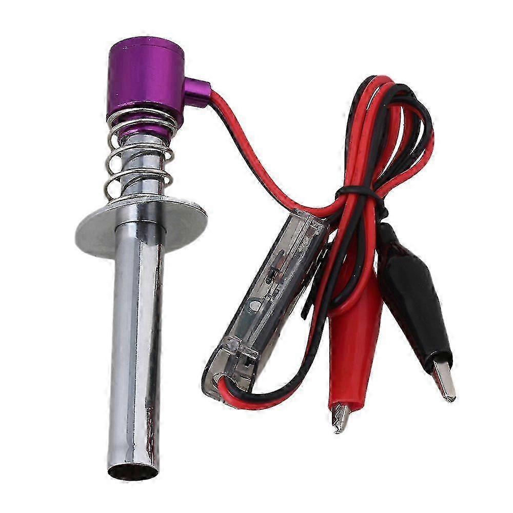 Glow Plug Starter Igniter Upgraded 6V -24V Electronic for Nitro RC Car Purple f26