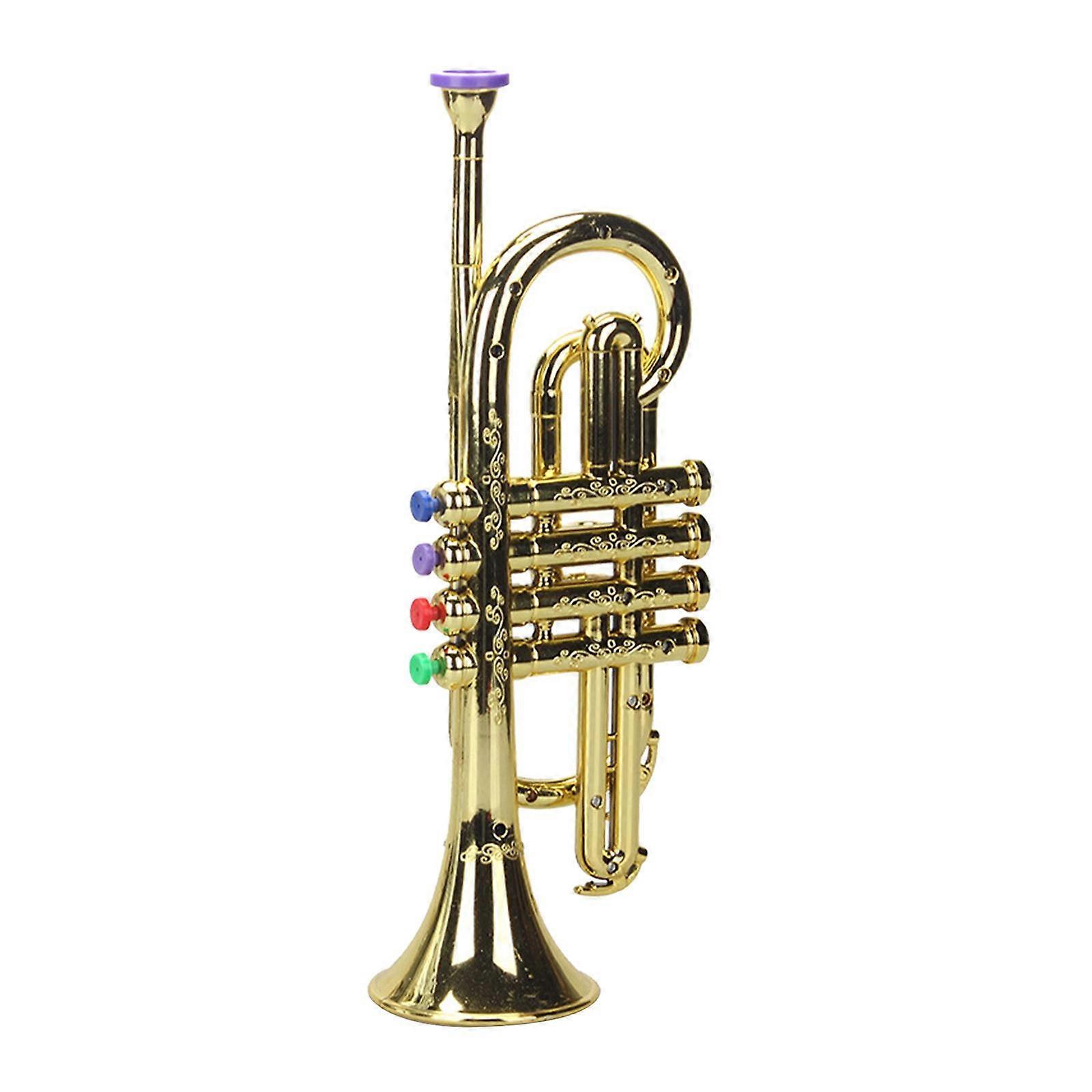 Accessoires Musicaux ABS Touches colorées métalliques Mini Trompette Instruments à vent pour cadeaux
