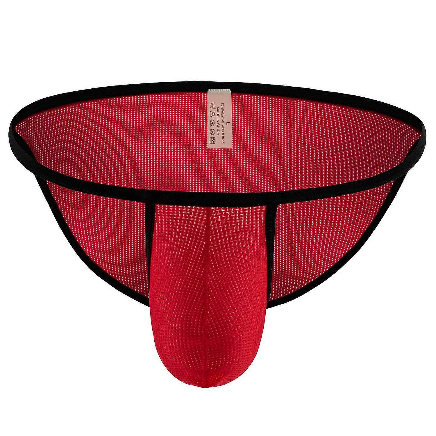 Underwear Mini Briefs G String Men Bikini Mesh Sheer Panties Pouch Underpants Hombre Slips Ultra T