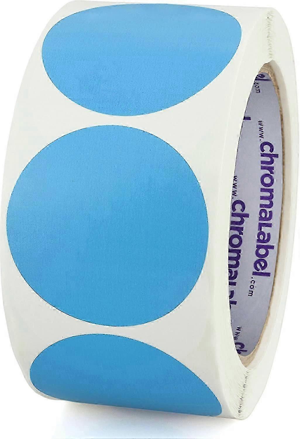 نخالة التسمية 1 بوصة ملصقات نقطية مستديرة دائمة اللون ، 500 لكل لفة