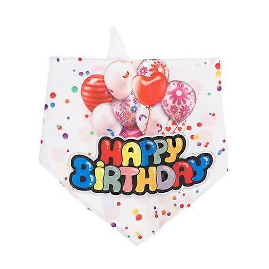 Dog Saliva Towel Creative Pattern Show Unique Charm Super Soft Balloon Print Pet Saliva Towel Birthday Party Decor Pet Supplies