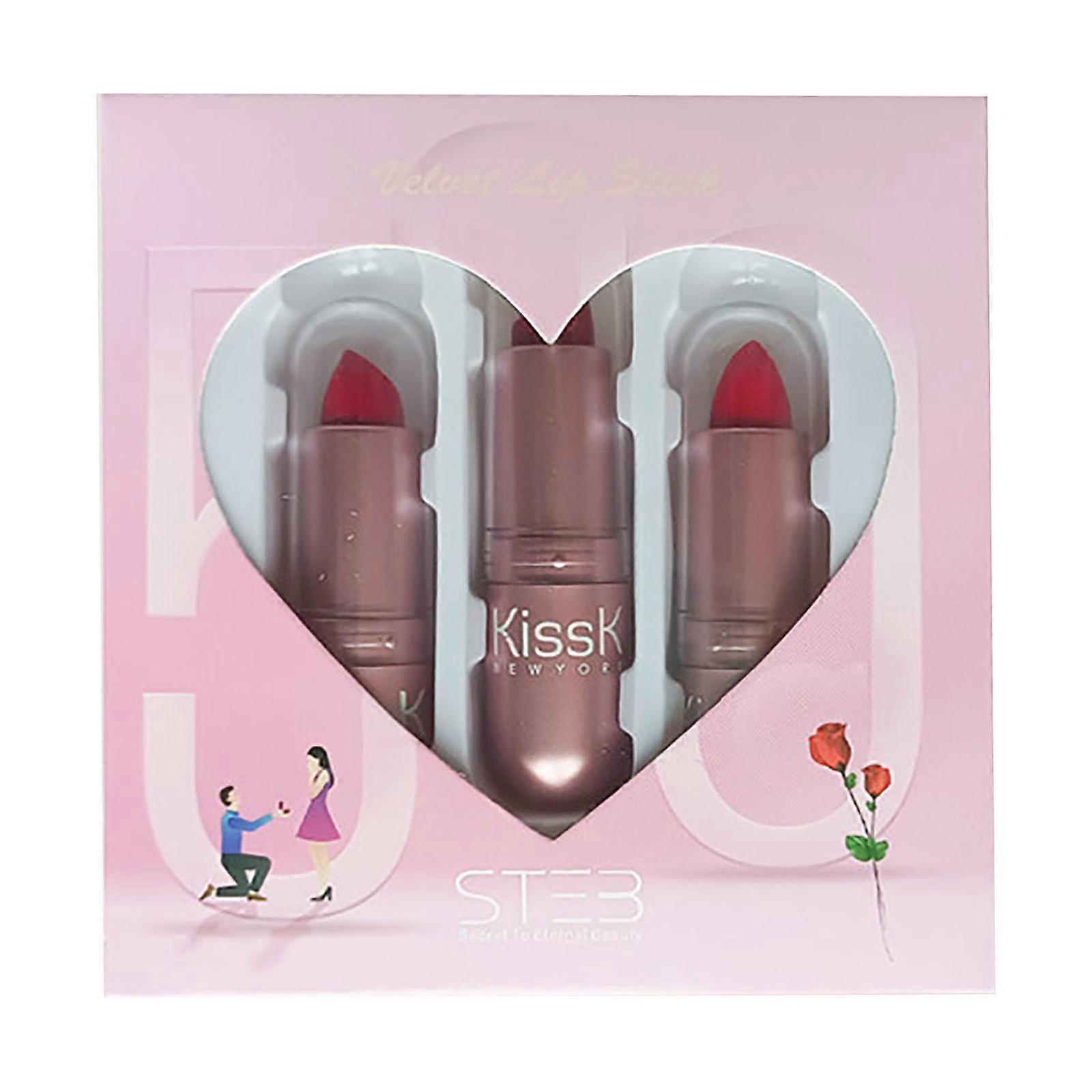 Bright Moisturizing Lipstick Three-pack Of Lipsticks That Don't Fade HarmonyHub609