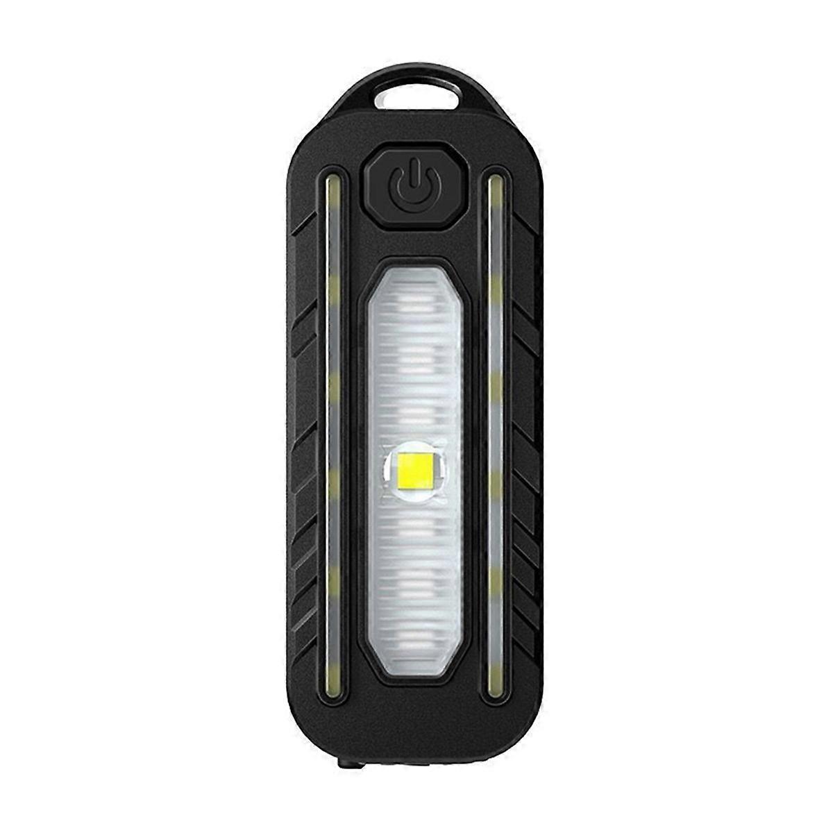 Outdoor Flashlight Pen Clip Safety Warning Light Rechargeable Flashlight Outdoor Multi-Function Sho