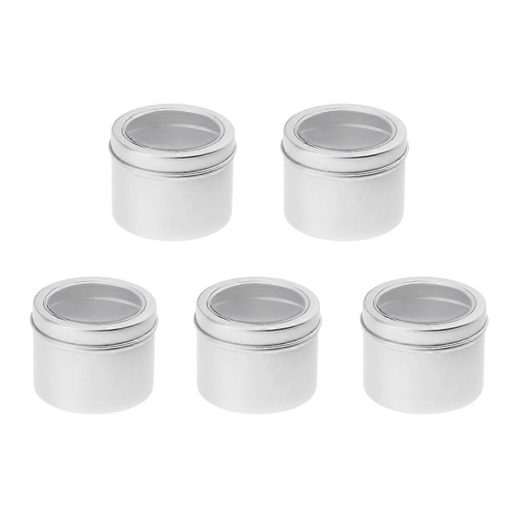 5pcs 60ml Empty Cosmetic Pots Lip Container Jar Small