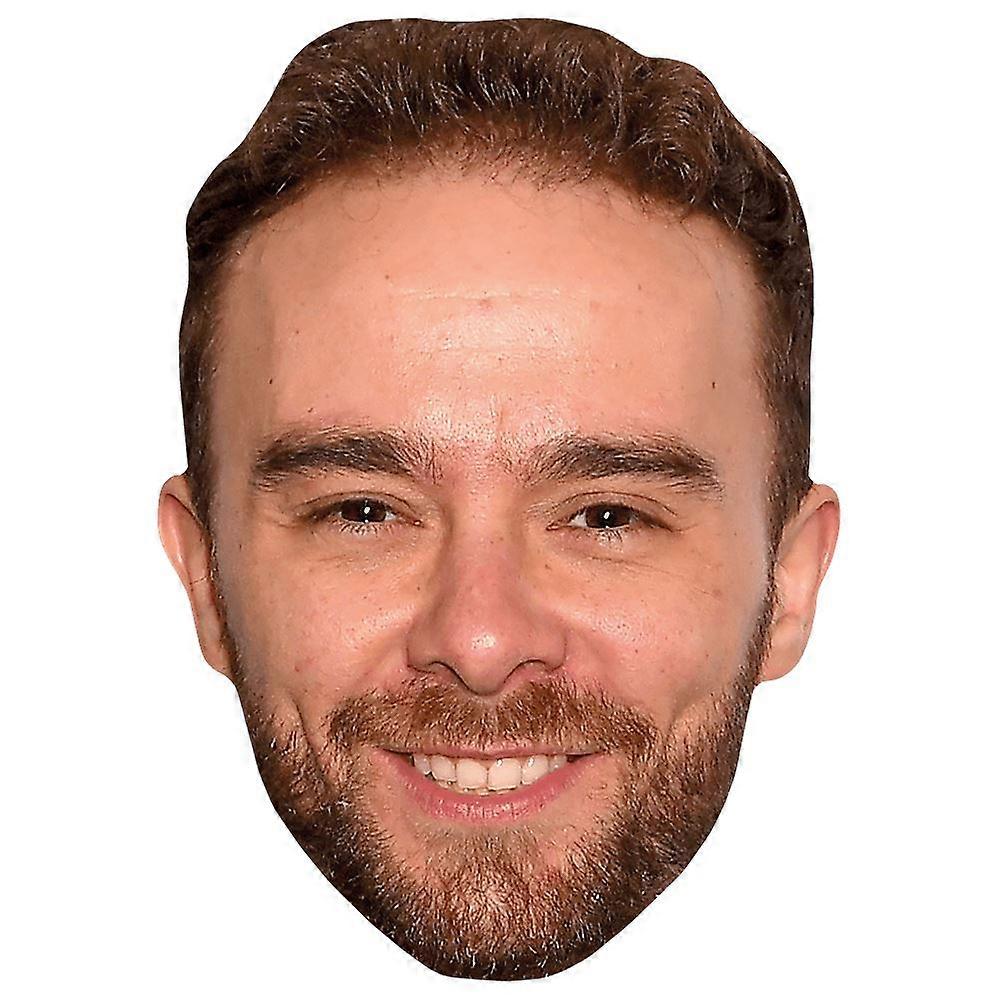 Jack P Shepherd (Smile) Celebrity Mask, Flat Card Face