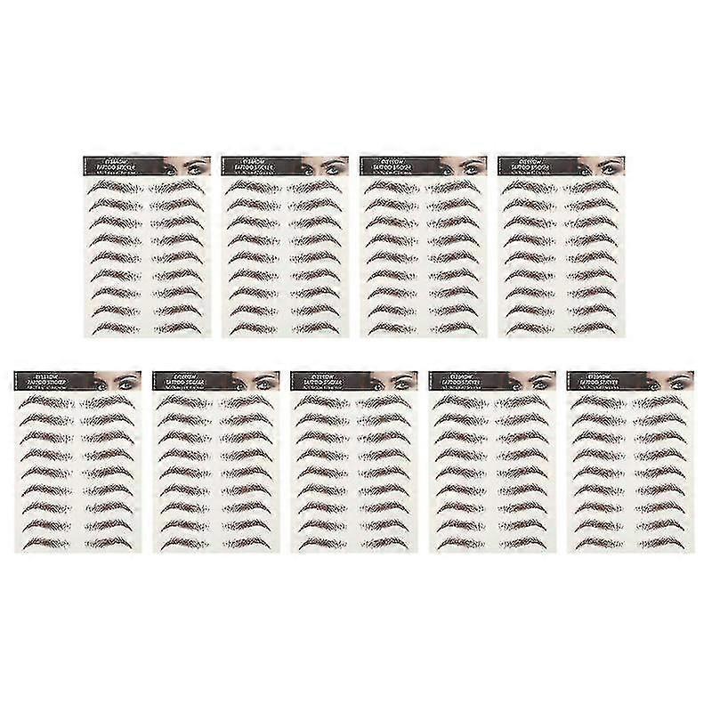 9sheets 6d Hair-like Eyebrows Stickers