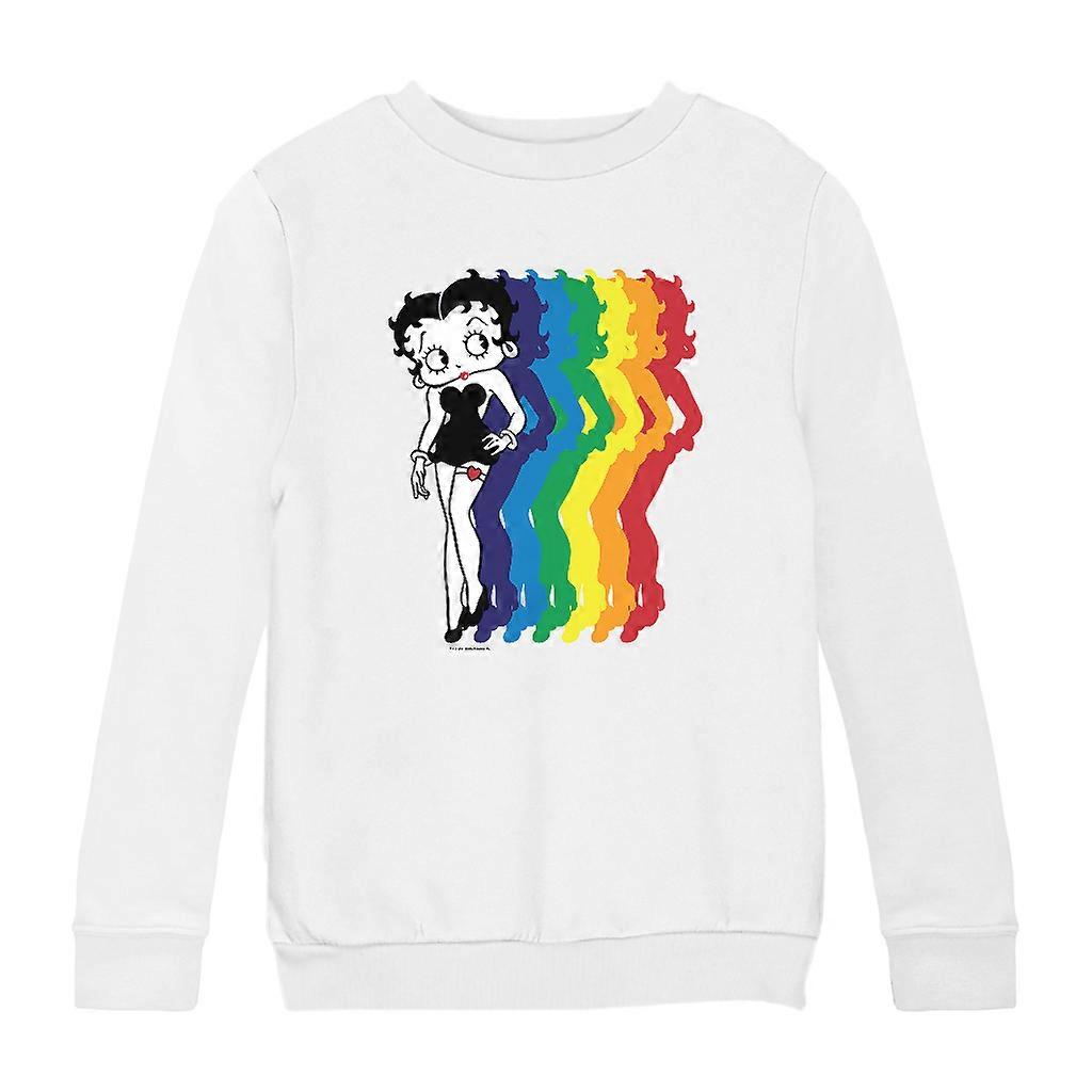 Betty Boop Pride Rainbow Blend Kid's Sweatshirt