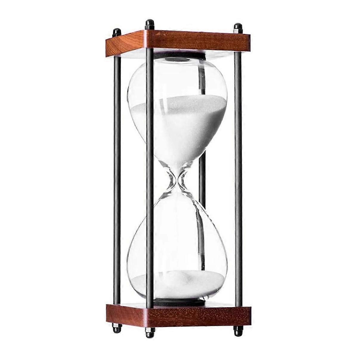 Large Hourglass Time 60 Minutes, Decorative Wooden Sandglass