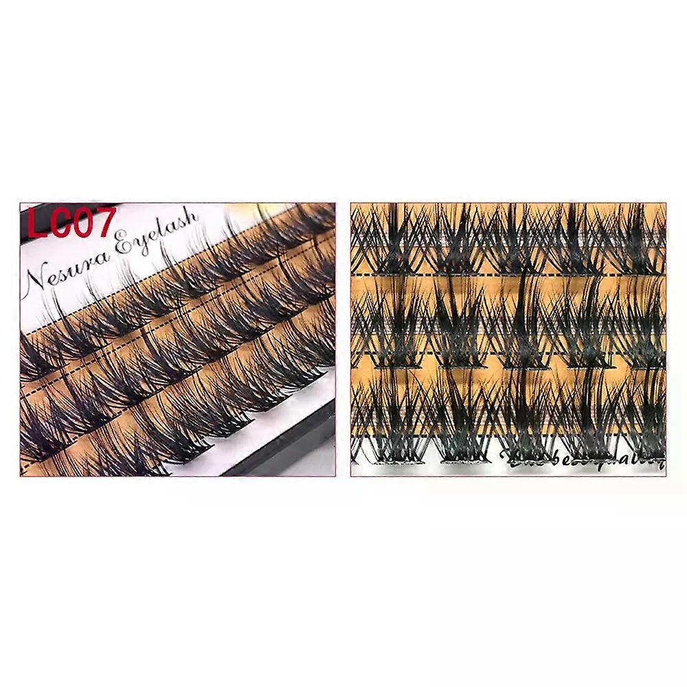 QSTY 3DFluffy Single Cluster False Lashes Premade Volume Fans Individual Eyelash Segmented Natural Fake Lashes For Eye Extension