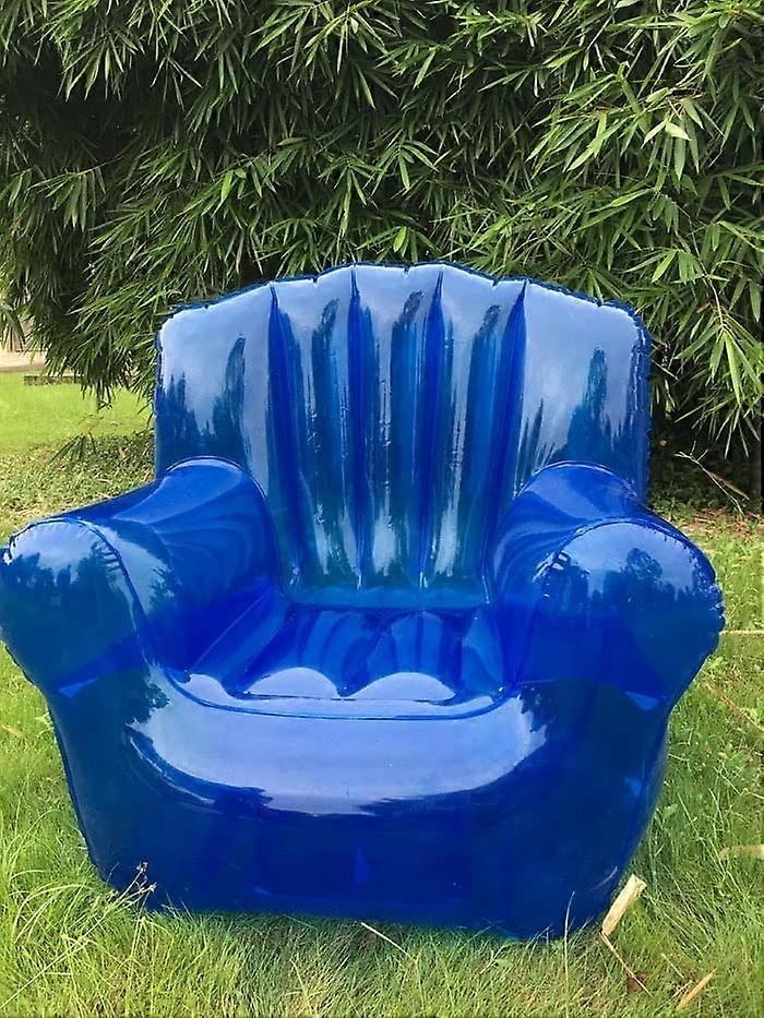 A transparent inflatable sofa chair, suitable for camping and picnics