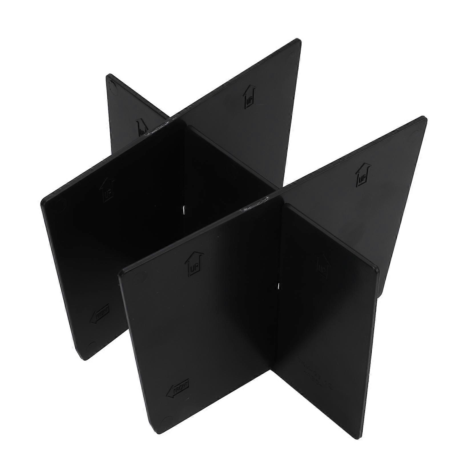 3Pcs/Set Center Console Organizer Insert Divider Black ABS Replacement for Tacoma 2016‑2022