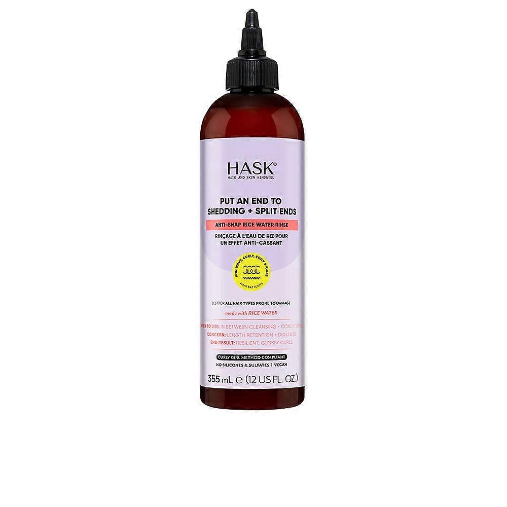 Hask Texture Anti-Hair Loss Solution with Rice Water, 355 ml