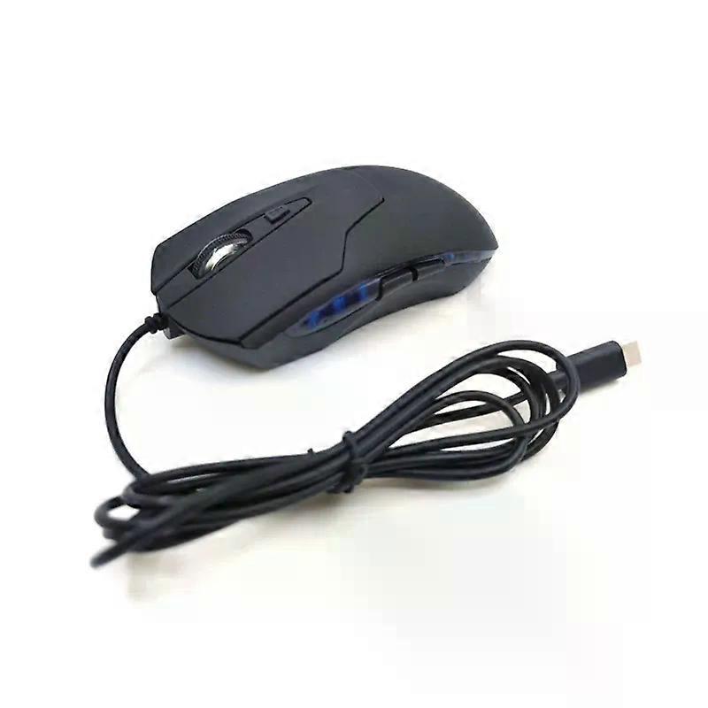 Universal USB C Wired Mouse for Business Home Office Gaming Optical 2400DPI Mouse for PC Laptop Ergonomic Gaming Mouse