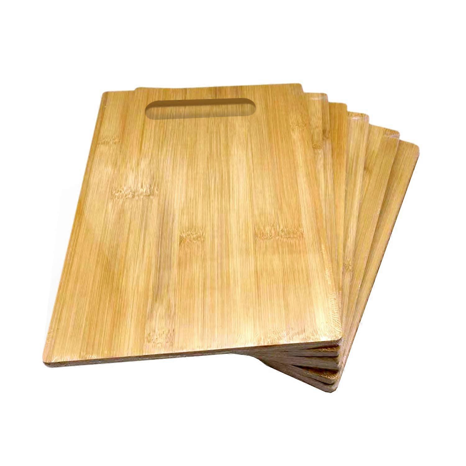 6 Set Plain Bamboo Cutting Board for Engraving Purpose Rectangular 12' X 9'