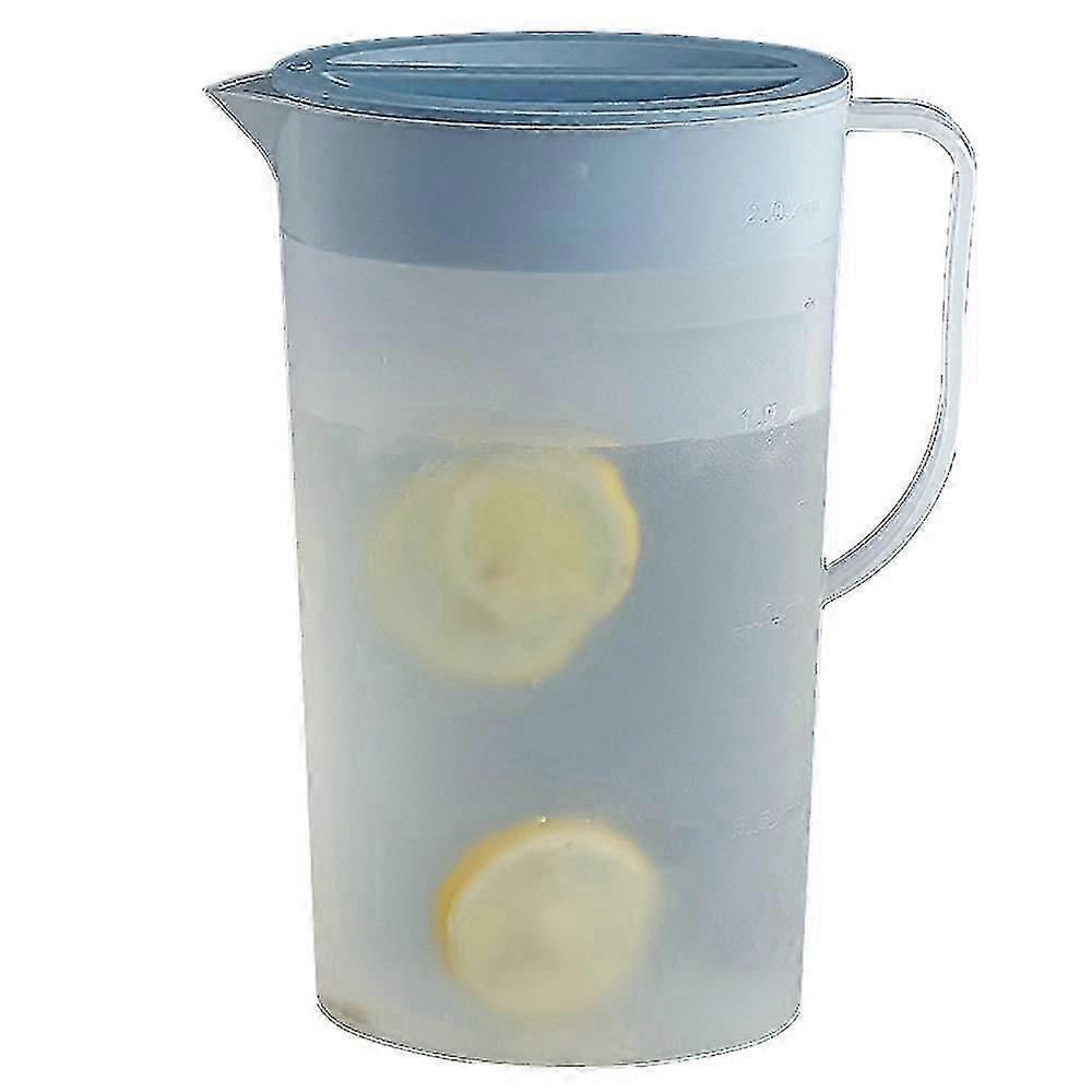 إبريق بلاستيكي مع غطاء إبريق صديقة للبيئة مزيج مشروبات إبريق ماء ساخن / بارد عصير الليمون مشروب جرة غلاية شاي مثلجة