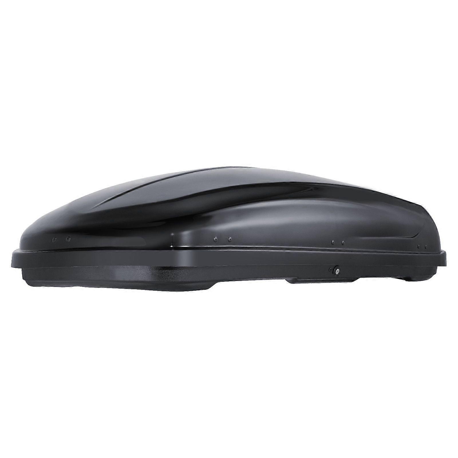 Rooftop Cargo Carrier, 8 κυβικά πόδια, ABS Hard Shell Roof Box, με άνοιγμα διπλής όψης και 2 ενισχυμένους ιμάντες, αεροδυναμική, μαύρη