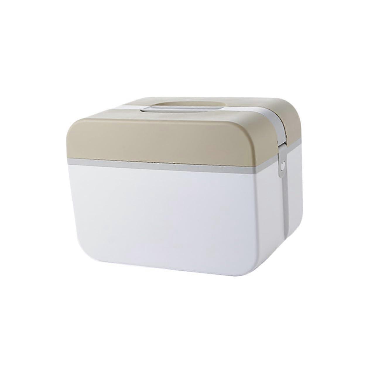 First Aid Pill Box Medicine Storage Box Handle Double Layer Medicine Box Storage Box 5235 Medium Sturdy Plastic Emergency Kit