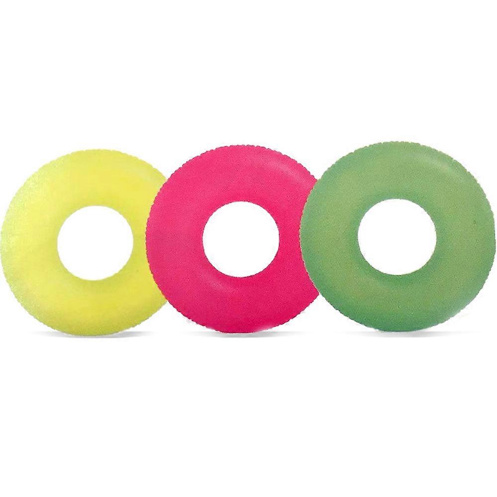 Neon transparent swimming ring PVC fluorescent floating ball