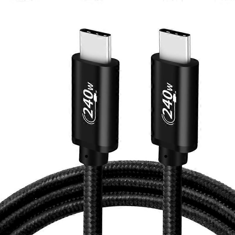 PD240W USB-C / Type-C - Type-C Hızlı Şarj Veri Kablosu, Uzunluk: 1m