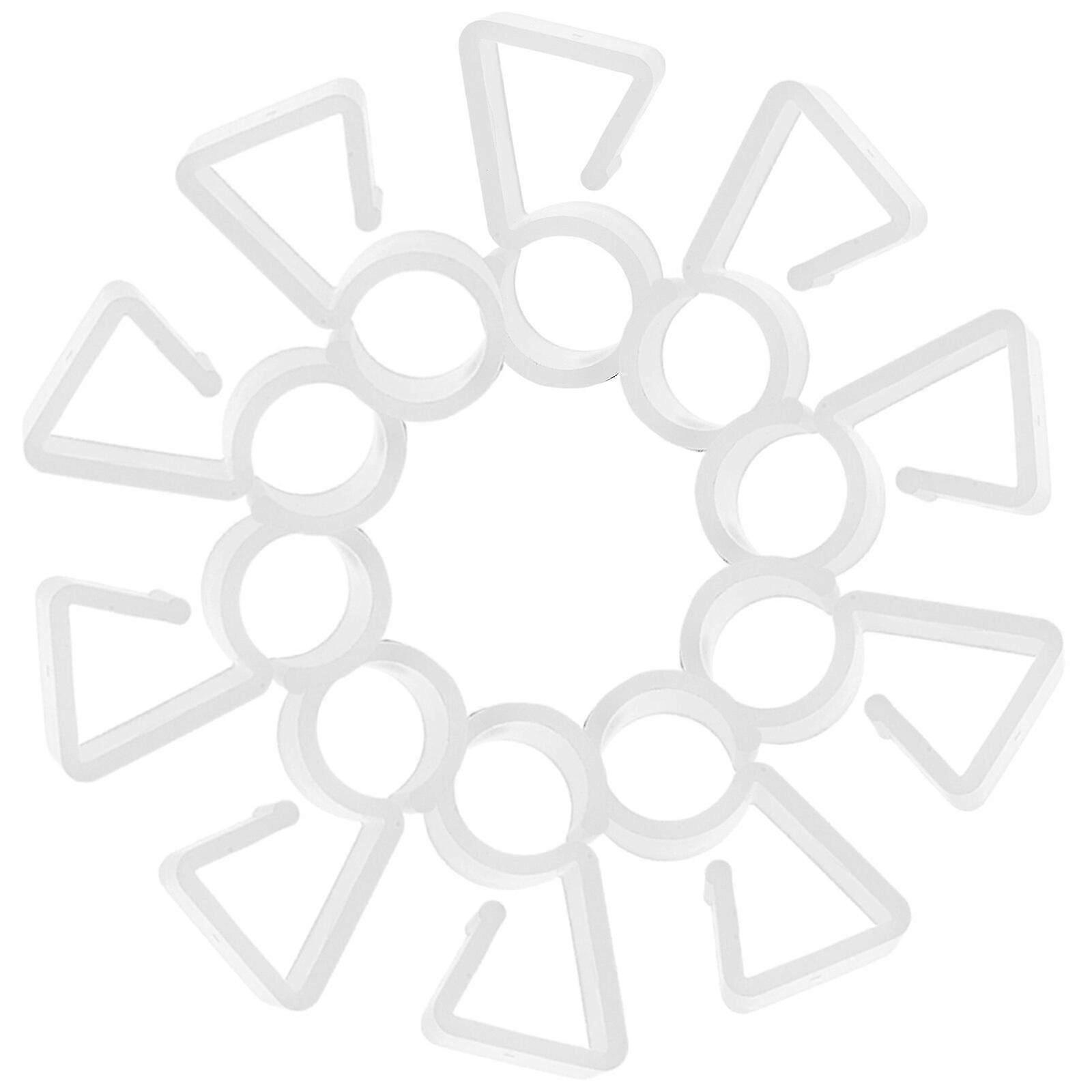 100pcs Pendant Hooks Plastic Unique Shape Hangers Decor Lights Hook for Party