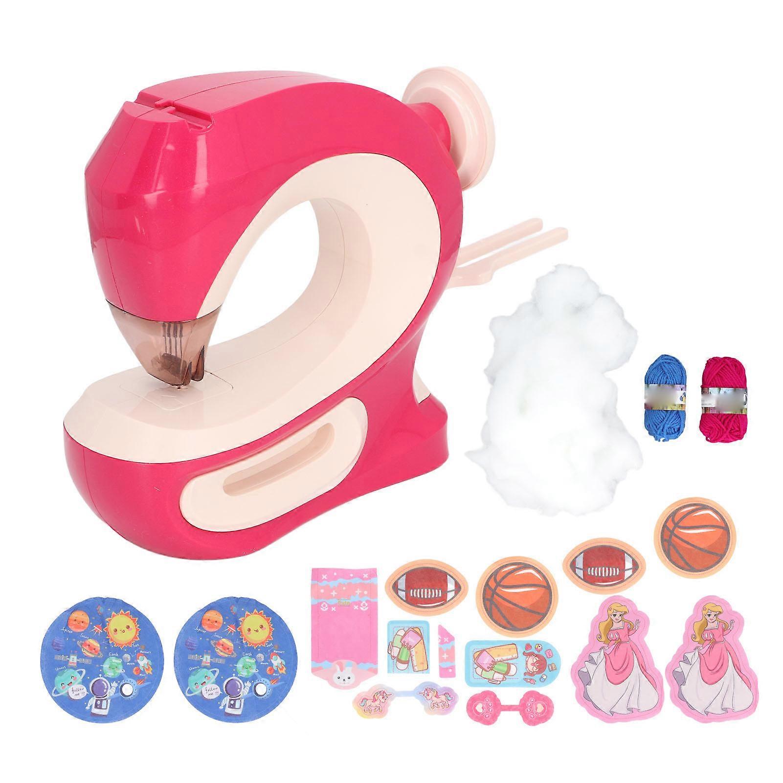 Sewing Machine Toy Electric Kit High Simulation Educational Beginner Sewing Machine for Children