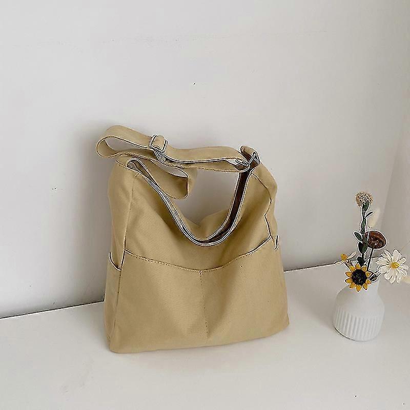 سعة كبيرة حقيبة الكتف الطالب قماش الكورية كروسبودي المرأة المتسوق حمل حقائب الكتف حقيبة يد المدرسة