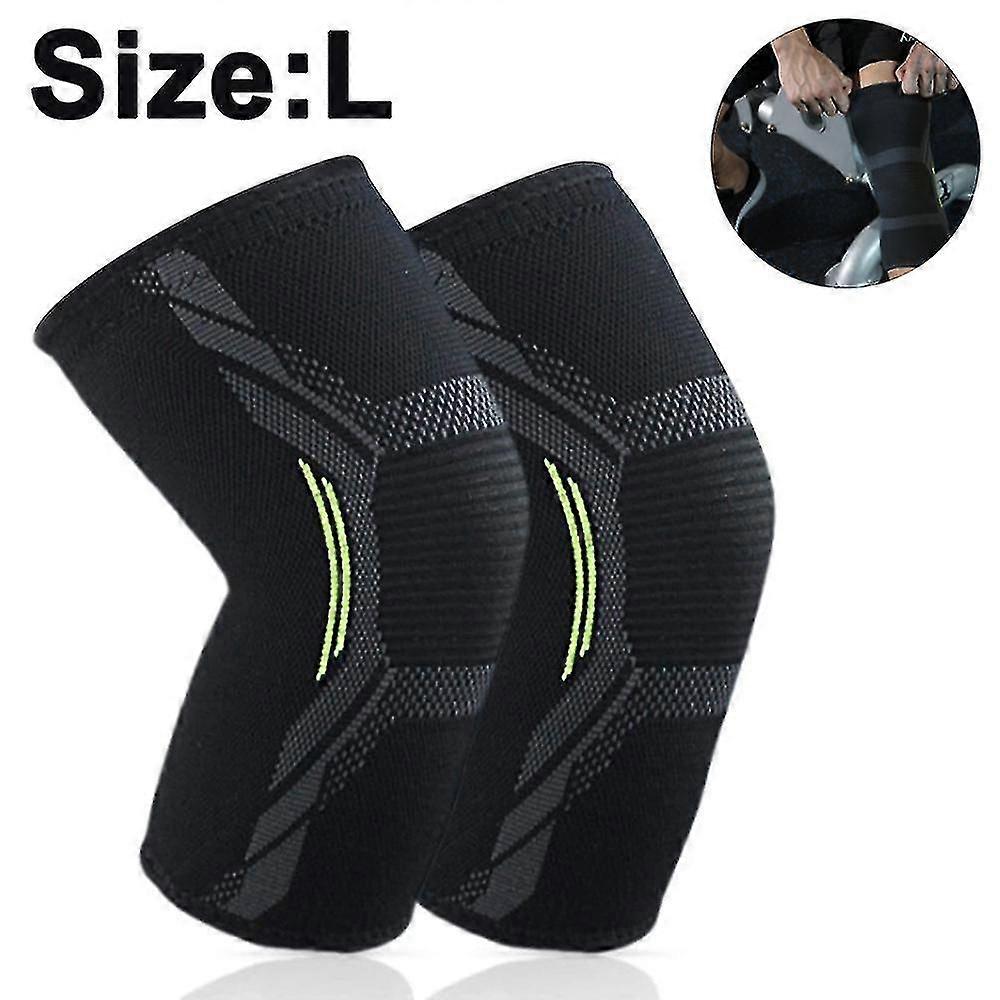 Pacote com 2 joelheiras compatíveis com homens e mulheres, antiderrapantes