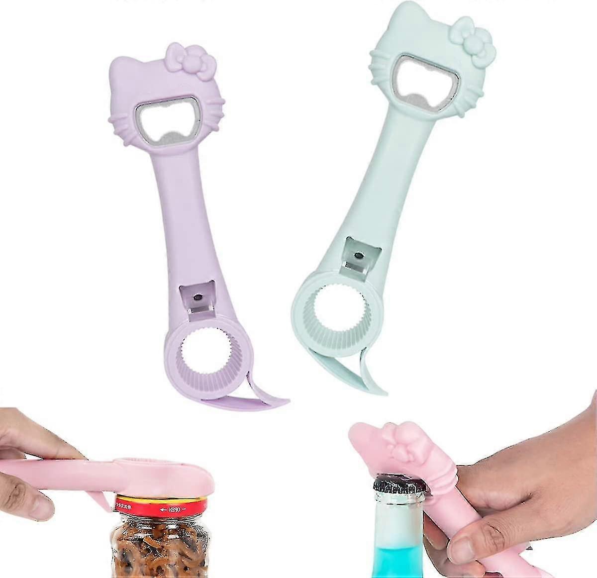 4-in-1 Kitchen Tool Set Including Bottle Opener Beer Opener Can Opener and Jar Opener