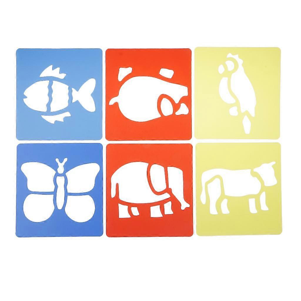 6 Patterns Scrapbook Stencils Painting Stencil 15x14cm